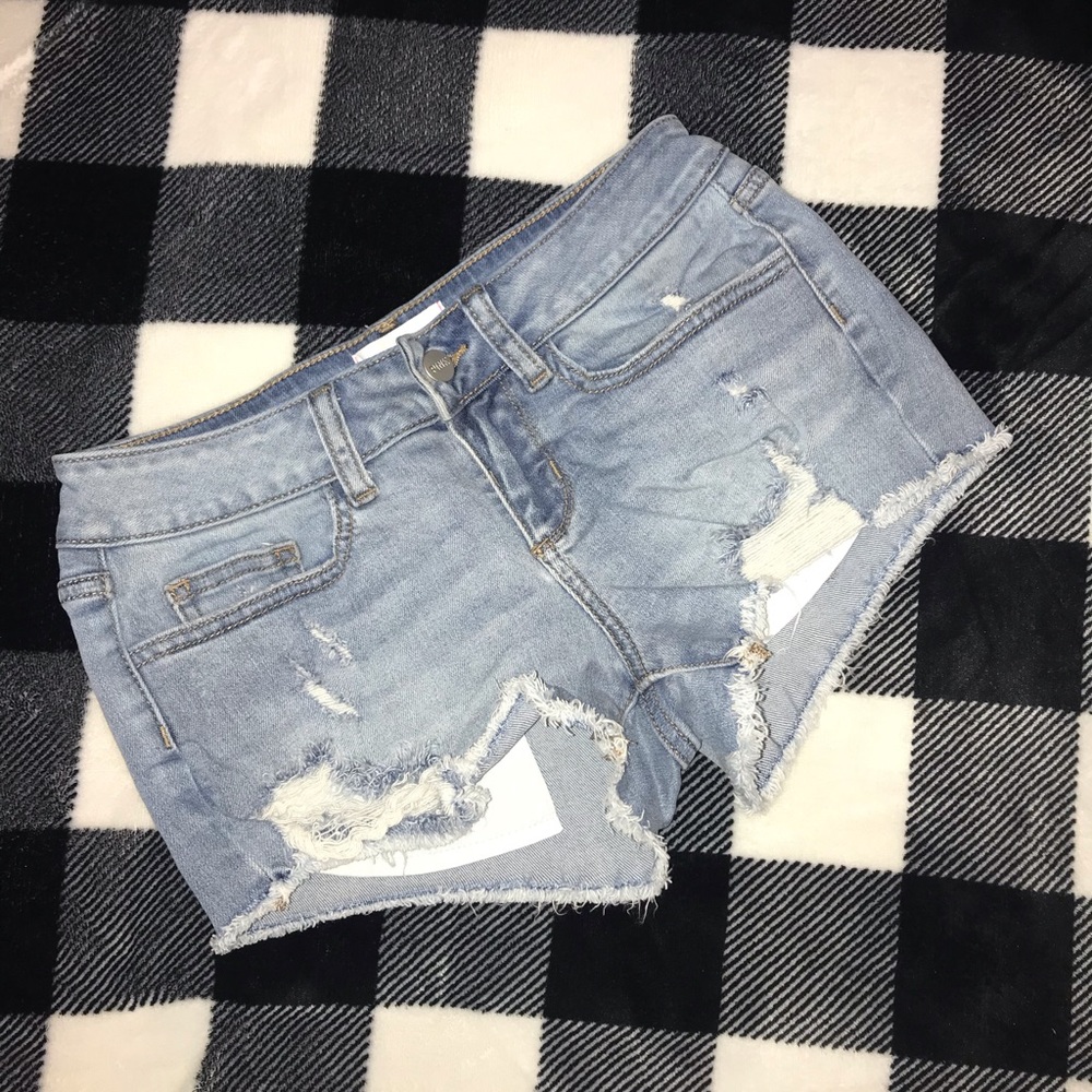 PINK jean shorts